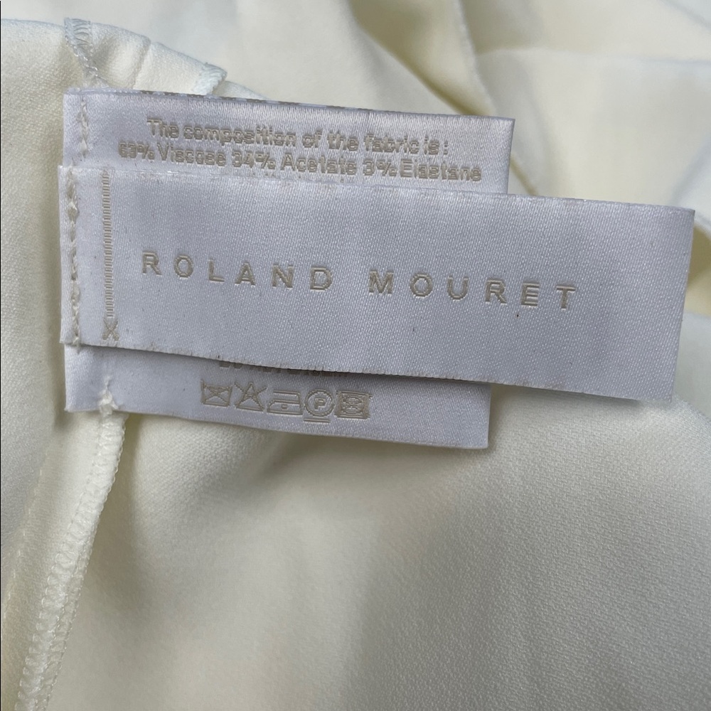 NWT Roland Mouret Mirah Gown Geometric Lace Stretch Double Crepe Wedding US 4 - Picture 15 of 16